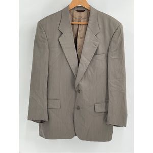 Hugo Boss Blazer Sport Coat Suit Jacket Men  40R Tan Brown Wool Corleone Chicago
